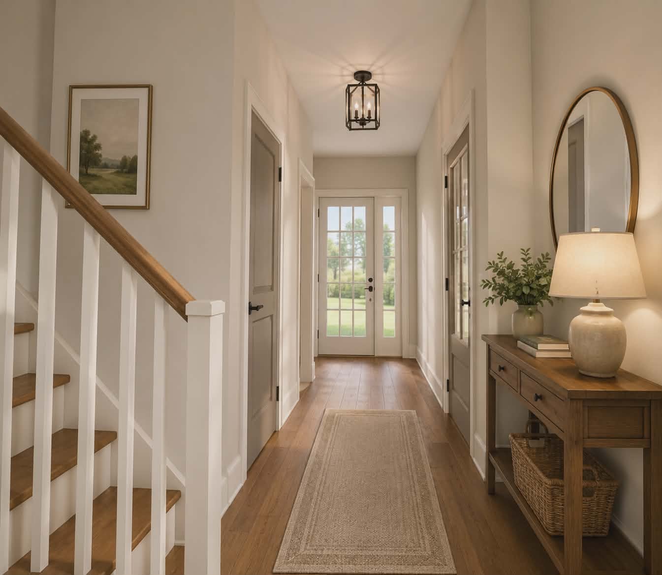 Mudroom with built-in storage